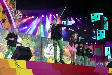 Los nietos de Sary Mánchez abren la final de murgas del Carnaval de 'Una noche en Río' (Foto TA)
